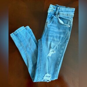 Indigo Rein Girls Distressed Jeans Sz7